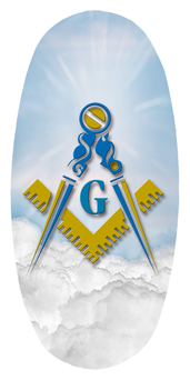 DASOV 370 BL Masonic Lodge Clouds Blue